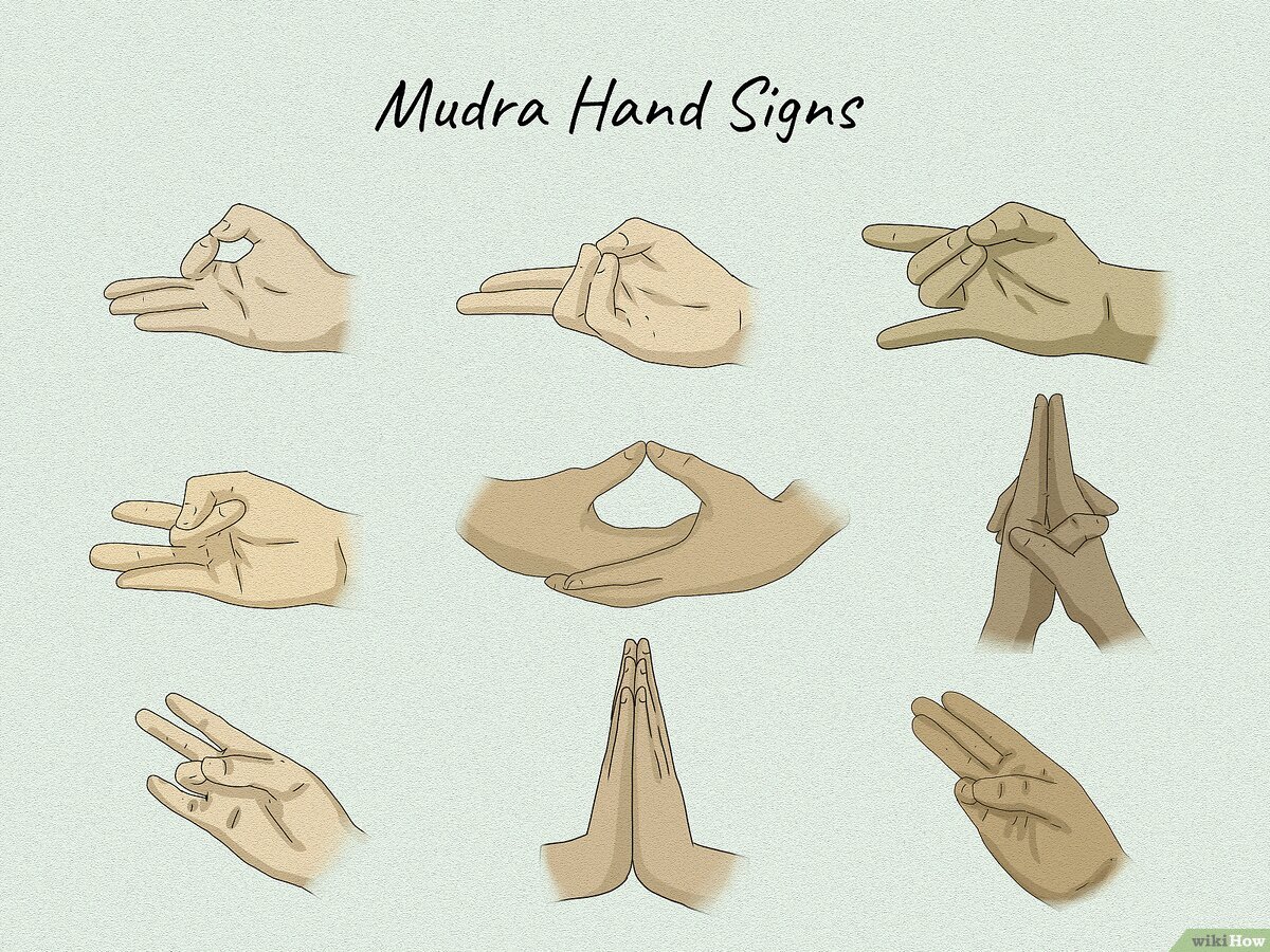 Hands forming a traditional meditation mudra