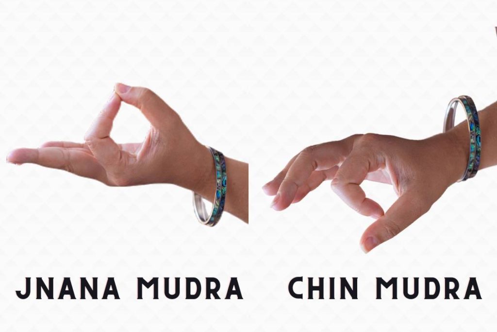 Jnana Mudra with thumb and index finger joined